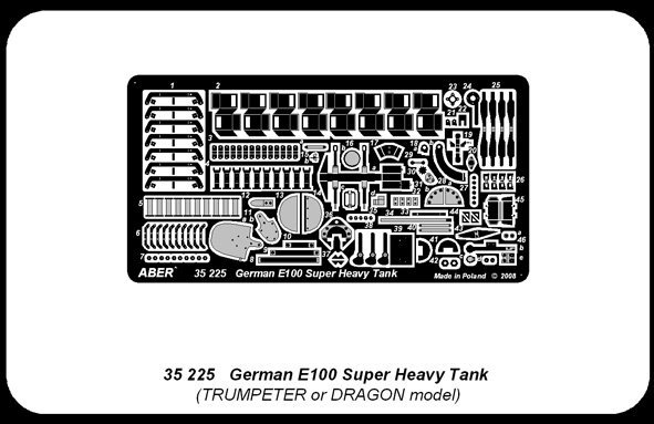Aber 35225 German super heavy tank E100 (1:35)
