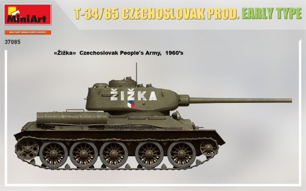 MiniArt 37085 T-34/85 CZECHOSLOVAK PROD. EARLY TYPE 1/35