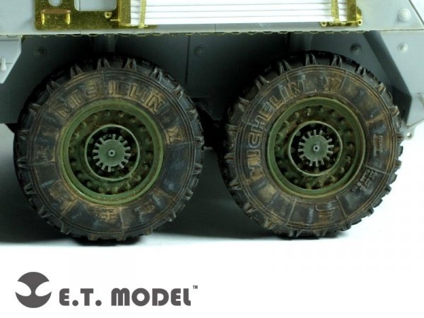 E.T. Model ER35-010 US ARMY Stryker Armored Vehicle Weighted Road Wheels For TRUMPETER 1/35