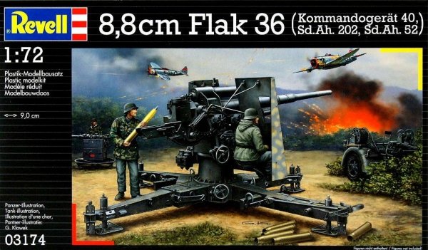 Revell 03174 8,8 cm Flak 36 (Fire Director 40, Sd.Ah. 202 &amp; 52) (1:72)