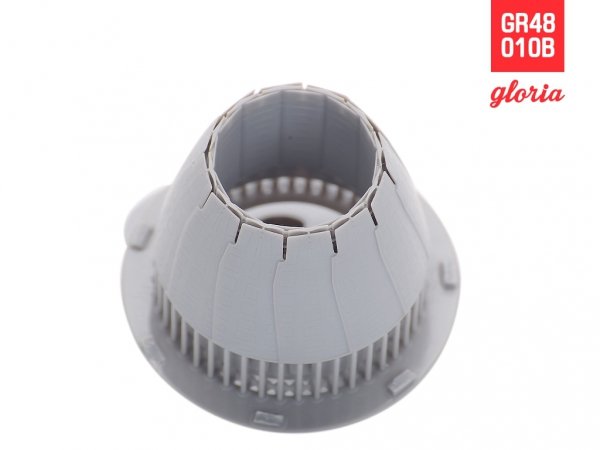 Gloria GR48010B F-14B/D F110-GE-400 Exhaust Nozzle &amp; Afterburner CLOSED TAMIYA/G.W.H. 1/48