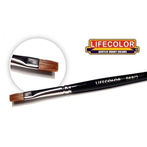 Lifecolor TA56/83 Flat hair marten brush 3