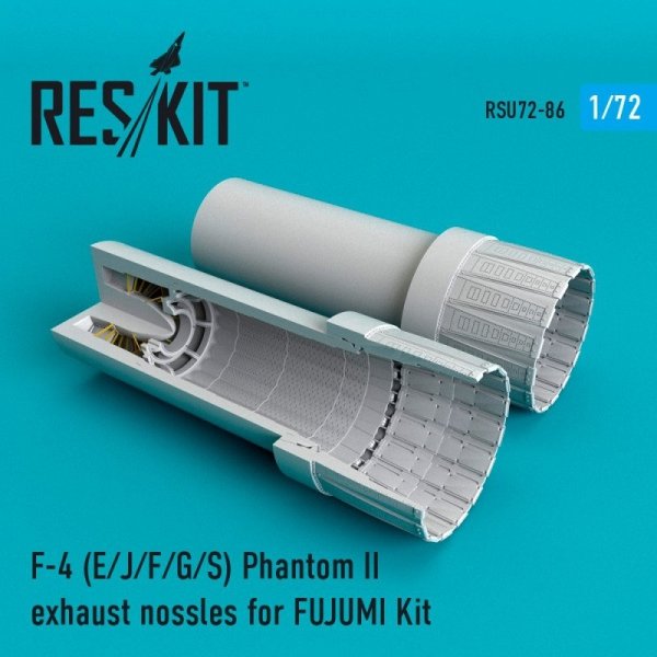 RESKIT RSU72-0086 F-4 E/J/F/G/S Phantom II exhaust nossles for Fujimi 1/72
