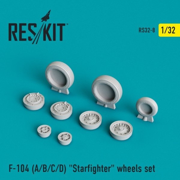 RESKIT RS32-0008 F-104 (A/B/C/D) &quot;Starfighter&quot; wheels set  1/32