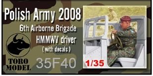 Toro 35F40 6 Brygada Desantowo-Szturmowa - Kierowca HMMWV Figurka wraz z kalkomanią 1/35