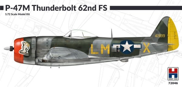 Hobby 2000 72046 P-47M Thunderbolt 62nd Fighter Squadron 1/72