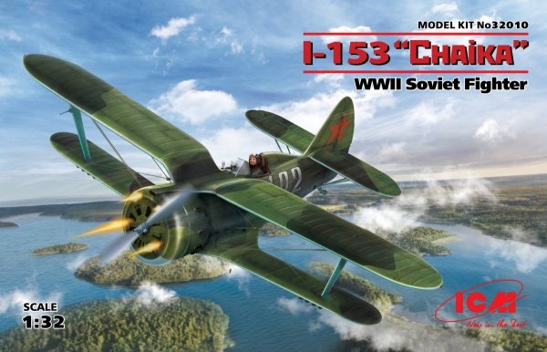 ICM 32010 I-153 WWII Soviet Fighter 1/32