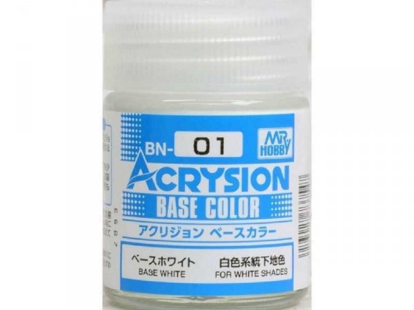 Gunze Sangyo BN01 Acrysion Base Color - White 18ml
