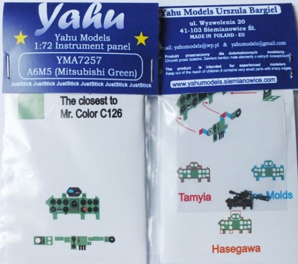 Yahu YMA7257 A6M5 Mitsubishi Green (Tamiya / FM / Hasegawa) 1:72