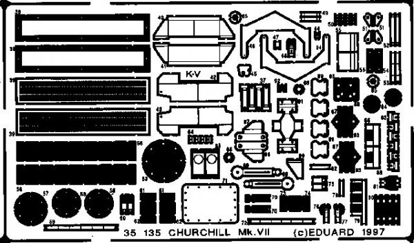 Eduard 35135 Churchill Mk. VII 1/35 Tamiya