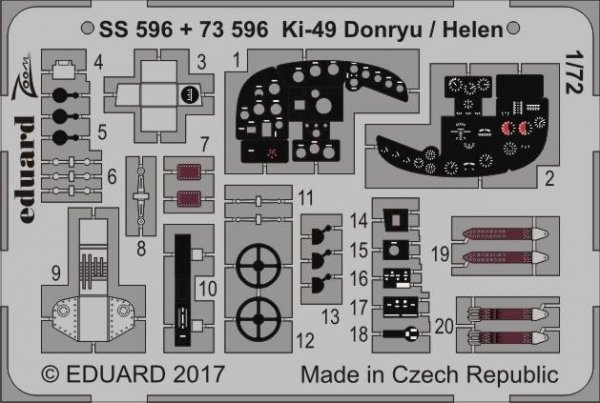 Eduard SS596 Ki-49 Donryu / Helen HASEGAWA 1/72