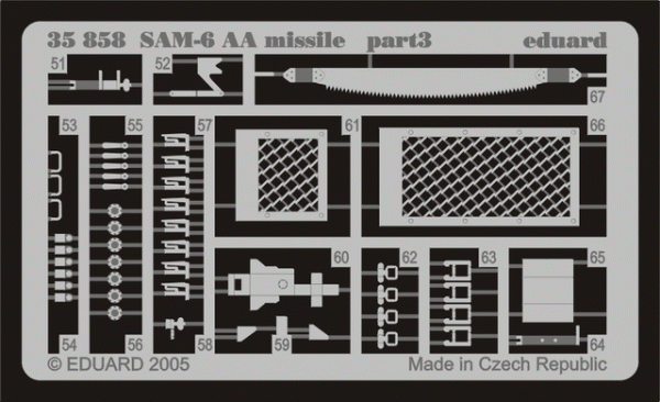 Eduard 35858 SAM-6 AA missile 1/35 Trumpeter