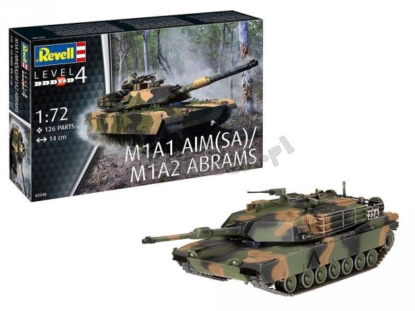 Revell 03346 M1A1 AIM(SA)/ M1A2 Abrams 1/72