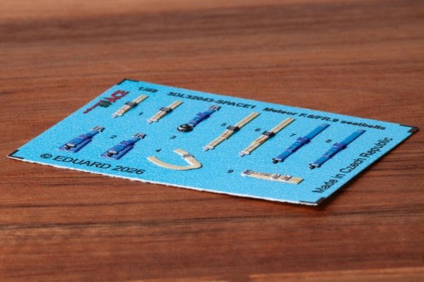 Eduard 3DL32043 Meteor F.8/FR.9 seatbelts SPACE for REVELL 1/32