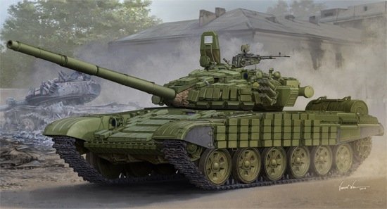 Trumpeter 05599 Russian T-72B/B1 MBT (w/kontakt-1 reactive armor) (1:35)