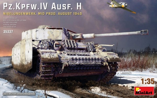 MiniArt 35337 Pz.Kpfw.IV Ausf. H NIBELUNGENWERK. MID PROD. AUGUST 1943 1/35