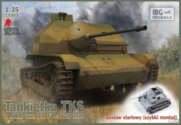 IBG E3503 Tankietka TKS z NKM wz.38 FK-A 20mm (1:35)