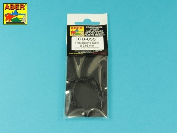 Aber CB-055 Thin electric wire / Cienki przewód elektryczny 0.55 mm x 5 m