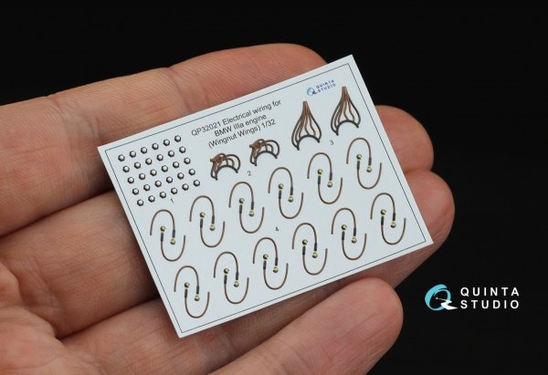 Quinta Studio QP32021 BMW III Electrical wiring, for Fokker D.VIIF (Wingnut Wings) 1/32