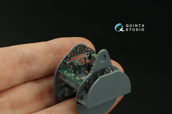 Quinta Studio QD48459 F4F-3 early 3D-Printed coloured Interior on decal paper (Eduard) 1/48