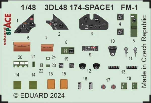 Eduard 3DL48174 FM-1 SPACE TAMIYA 1/48