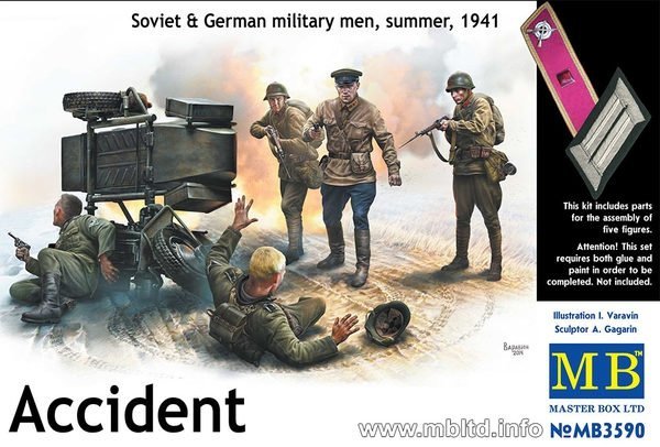 Master Box 3590 Accident. Soviet  German military men summer 1941 (1:35)