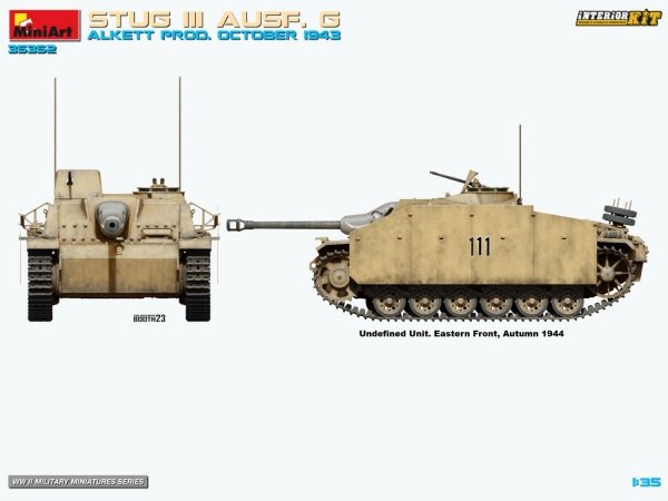 MiniArt 35352 STUG III AUSF. G ALKETT PROD. OCTOBER 1943 INTERIOR KIT 1/35