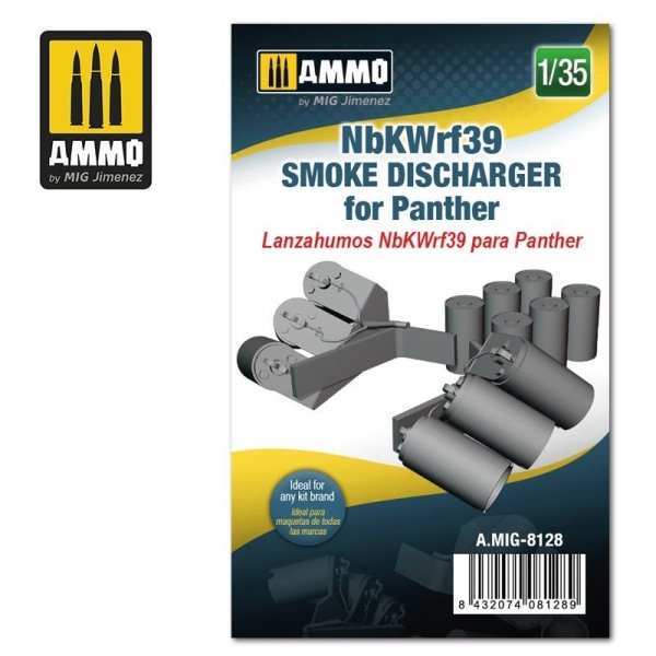 Ammo of Mig 8128 NbKWrf39 Smoke Discharged for Panther 1/35