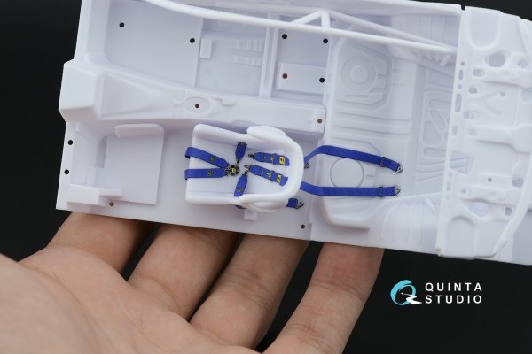 Quinta Studio QR+24004 Sabelt 2inch seat belt harness, blue (With metal buckles) (all kits) 1/24