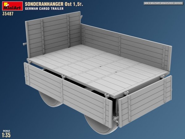 MiniArt 35487 Sonderanhanger 0st 1,5T. German Cargo Trailer 1/35