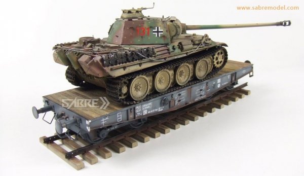 Sabre 35A02 German Railway Schwerer Plattformwagen Type SSys 1/35