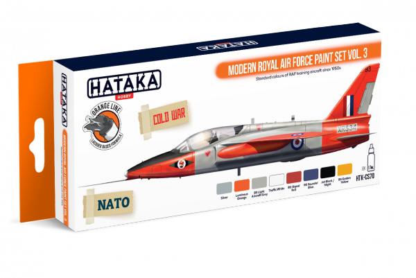 Hataka HTK-CS70 ORANGE LINE – Modern Royal Air Force paint set vol. 3 8x17ml