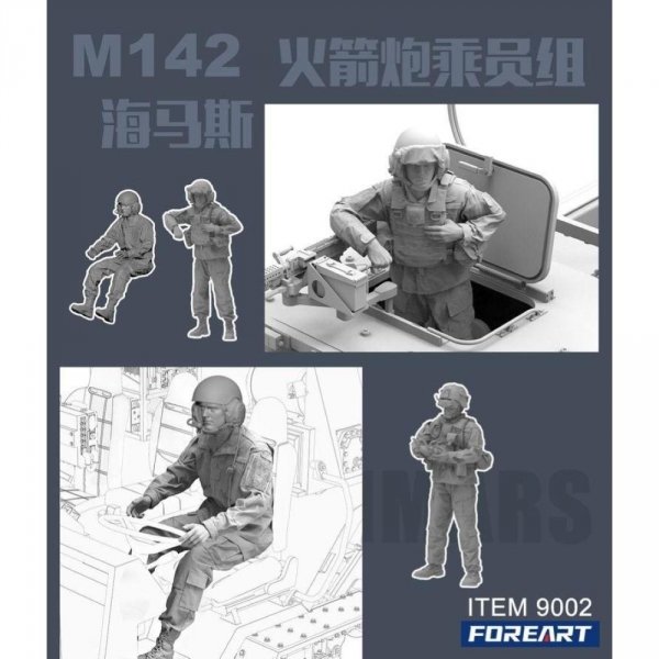 ForeArt 9002 M142 HIMARS Rocket Launcher - Crew 3D-Pritned 1/35