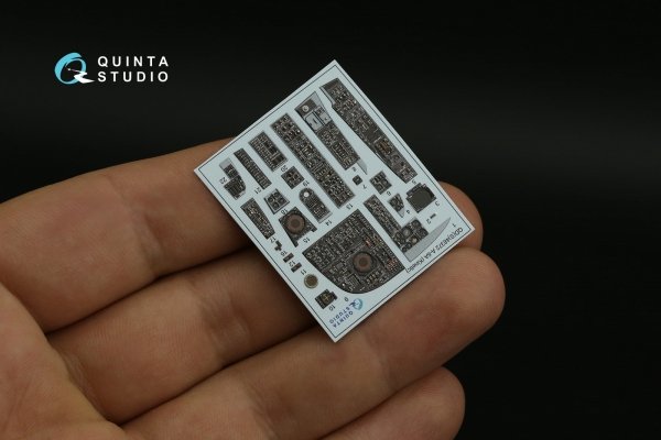 Quinta Studio QD48372 A-6A 3D-Printed &amp; coloured Interior on decal paper (Kinetic) 1/48