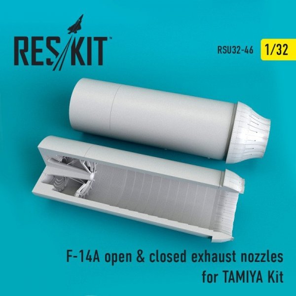 RESKIT RSU32-0046 F-14A Tomcat open &amp; closed exhaust nozzles for TAMIYA Kit 1/32