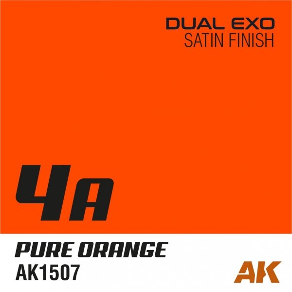 AK Interactive AK1507 DUAL EXO 4A – PURE ORANGE 60ML