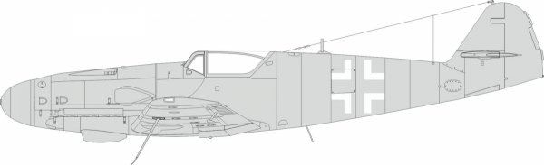 Eduard EX985 Bf 109K national insignia Eduard 1/48