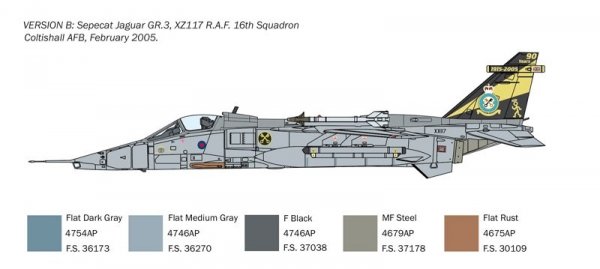 Italeri 1459 Jaguar GR.1/GR.3 RAF 1/72