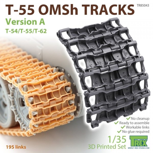 T-Rex Studio TR85043 T-55 OMSh Tracks Version A 1/35