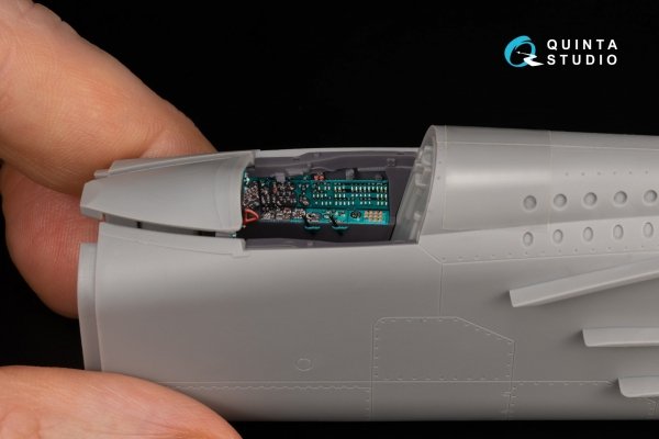 Quinta Studio QD+48557 MiG-25BM 3D-Printed &amp; coloured Interior on decal paper (ICM) (with 3D-printed resin parts) 1/48