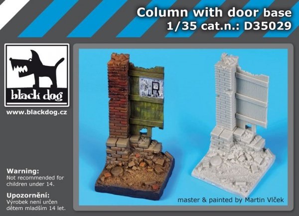 Black Dog D35029 Column with door base 1/35