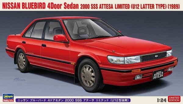 Hasegawa 20497 Nissan Bluebird 4Door Sedan SSS Attesa Limited (U12 Latter Type) (1989) 1/24