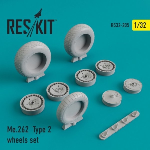 RESKIT RS32-0205 Me.262 Type 2 wheels set 1/32