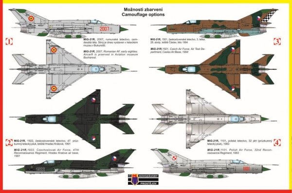 Kozavody Prostejov KPM0086 MiG-21R 1/72