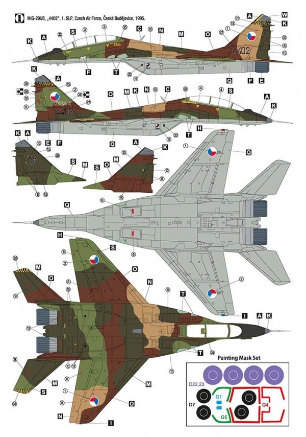 Hobby 2000 48026 MiG-29UB Czech &amp; Slovak Air Force 1/48