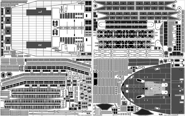 Pontos 27010FB USS CV-6 Enterprise 1942 Detail up set (20B Deck Blue) 1/200