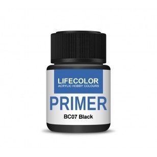 Lifecolor BC07 Acrylic Primer Black 22ml
