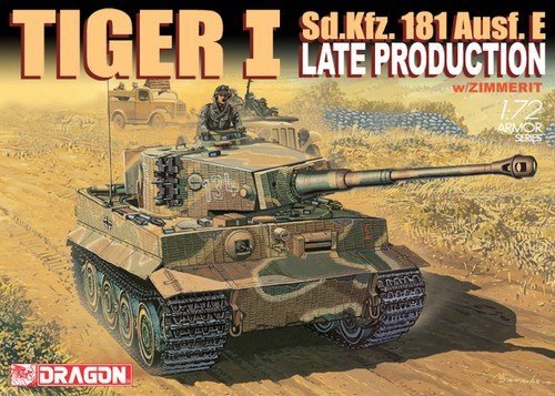 Dragon 7203 Sd.Kfz. 181 TIGER-I LATE PROD.w/ZIMMIRET (1:72)