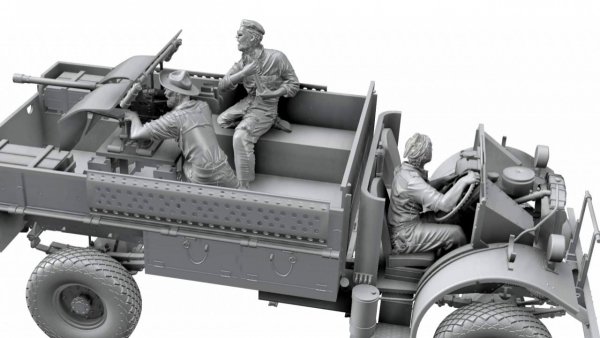 Thunder Model 35312 LRDG CMP F30 Truck w/ Ordnance 37 mm MKI Bofors Gun - Limited Bonus Edition 1/35