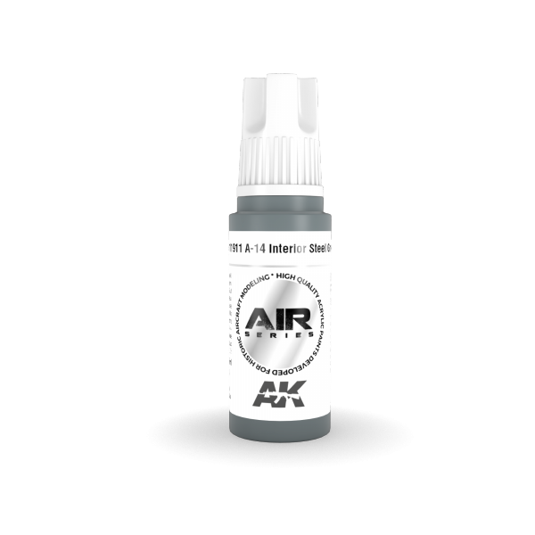 AK Interactive AK11911 A-14 INTERIOR STEEL GREY – AIR 17ml